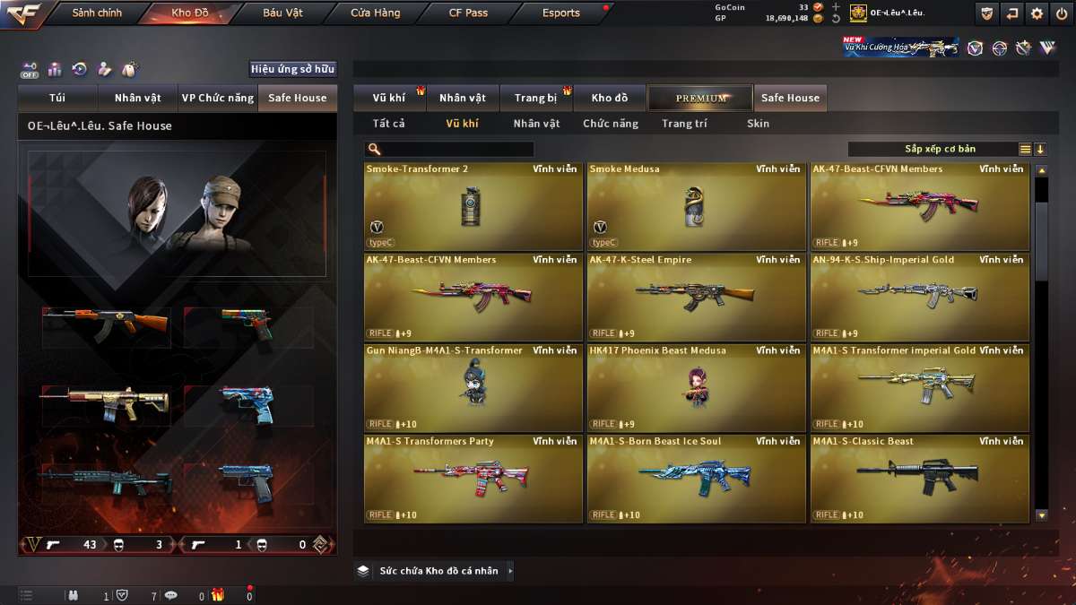shop acc cf uy tin gia re